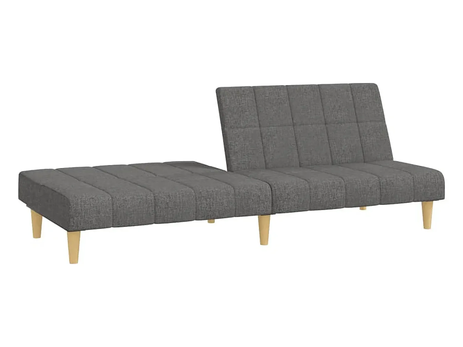 Sofá| Sofá-cama de 2 lugares tecido cinzento-claro PT627247 Cinzento claro