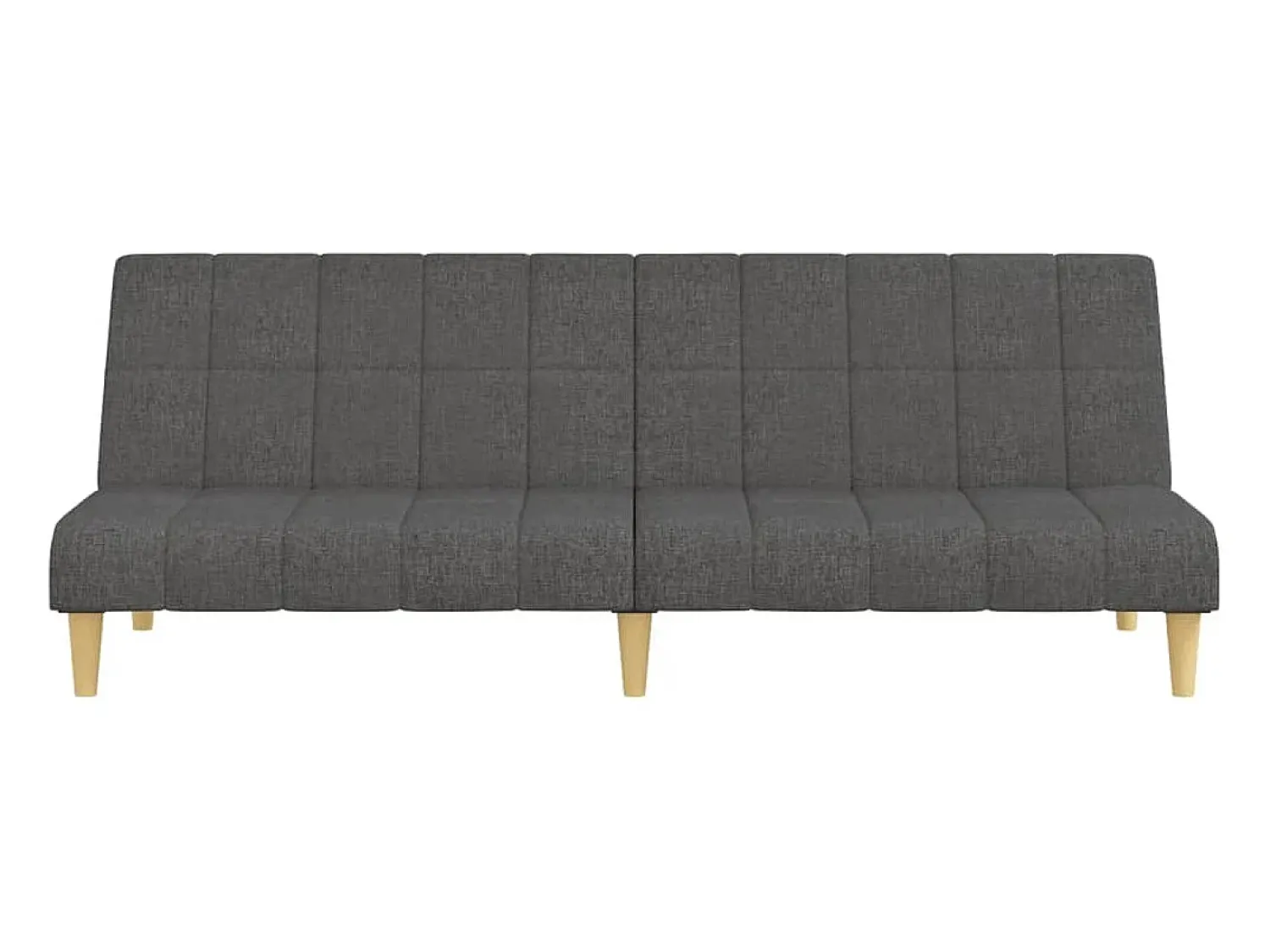 Sofá* Sofá-cama de 2 lugares tecido -escuro PT705341 Cinzento