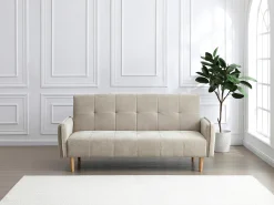 Vente-unique Sofá-cama de 3 lugares tipo clic-clac em tecido SONIATA^ Sofá