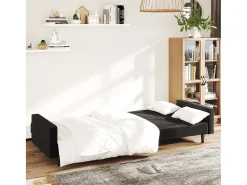 Discount Sofá-cama de 2 lugares veludo PT306006 Preto