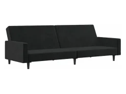 Discount Sofá-cama de 2 lugares veludo PT306006 Preto