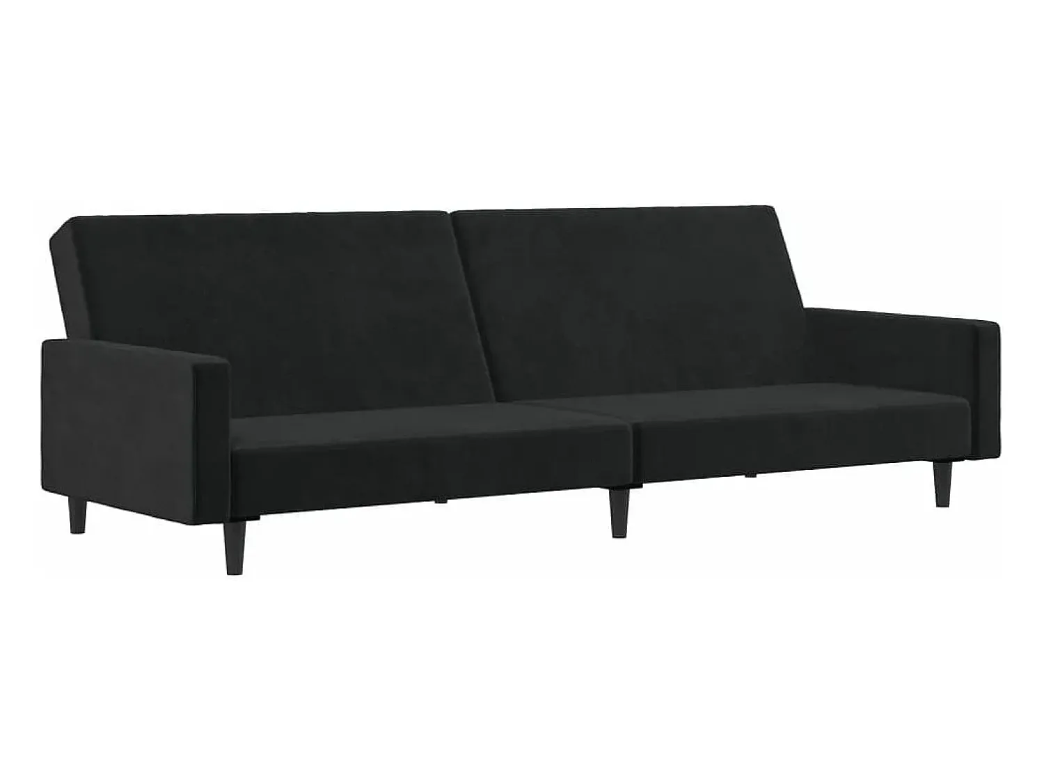 Discount Sofá-cama de 2 lugares veludo PT306006 Preto