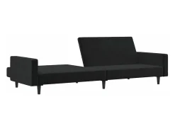 Discount Sofá-cama de 2 lugares veludo PT306006 Preto