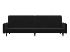 Discount Sofá-cama de 2 lugares veludo PT306006 Preto