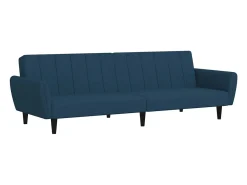 Sofá|vidaxl Sofá-cama de 2 lugares veludo Azul