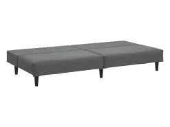 Sofá|vidaxl Sofá-cama de 2 lugares veludo -escuro Cinzento