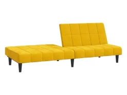 New Sofá-cama de 2 lugares veludo PT269392 Amarelo