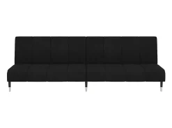 Clearance Sofá-cama de 2 lugares veludo PT804521 Preto