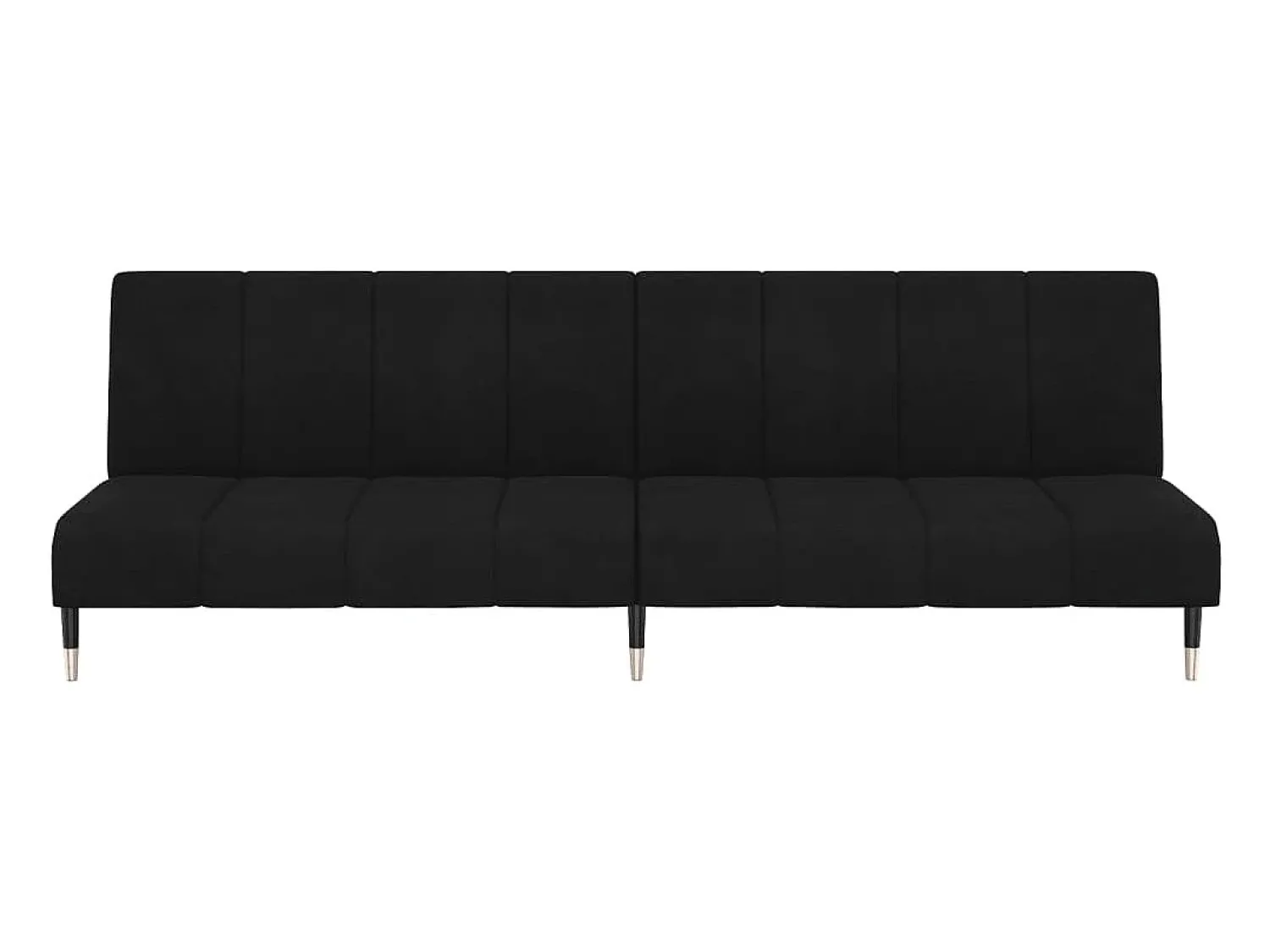 Clearance Sofá-cama de 2 lugares veludo PT804521 Preto