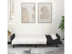 Discount Sofá-cama de 2 lugares veludo PT895171 Preto