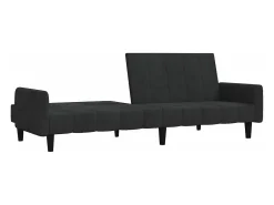 Discount Sofá-cama de 2 lugares veludo PT895171 Preto