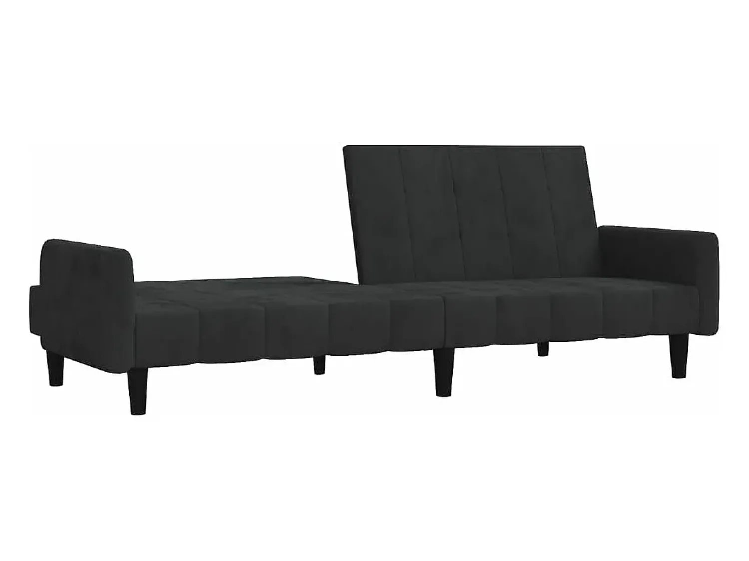 Discount Sofá-cama de 2 lugares veludo PT895171 Preto