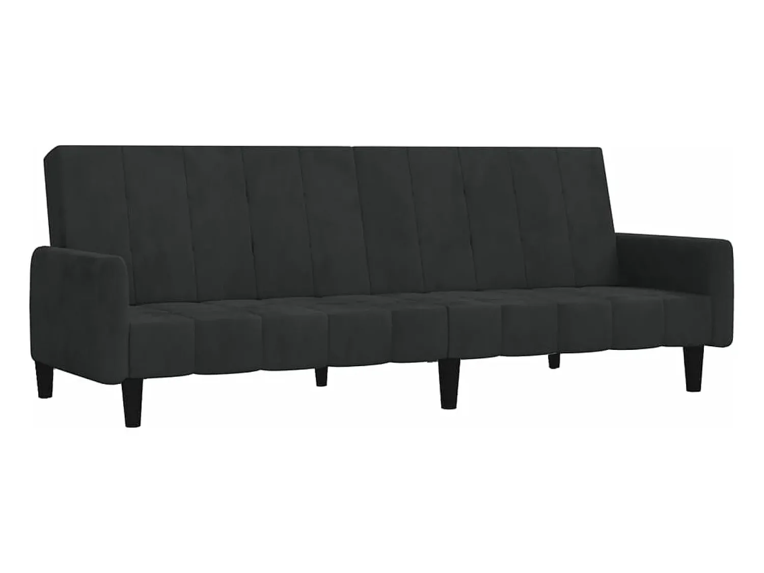 Discount Sofá-cama de 2 lugares veludo PT895171 Preto