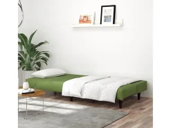 Sofá-cama de 2 lugares veludo -claro PT650808^ Sofá