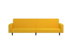 Sofá* Sofá-cama de 2 lugares veludo PT159730 Amarelo