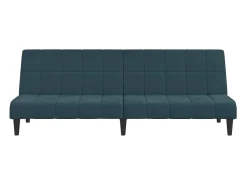 Sofá* Sofá-cama de 2 lugares veludo PT398379 Azul