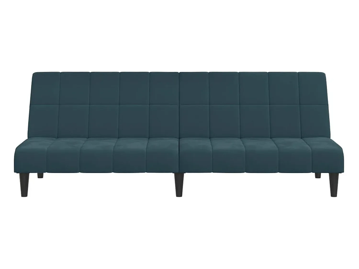 Sofá* Sofá-cama de 2 lugares veludo PT398379 Azul