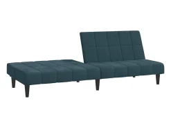 Sofá* Sofá-cama de 2 lugares veludo PT398379 Azul