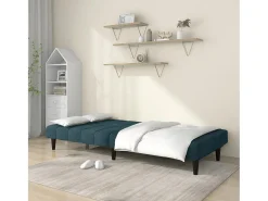 Sofá* Sofá-cama de 2 lugares veludo PT398379 Azul