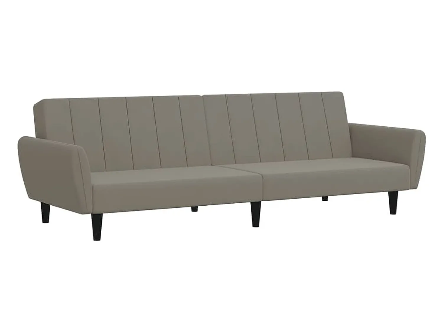 Sofá| Sofá-cama de 2 lugares veludo cinzento-claro PT226566 Cinzento claro