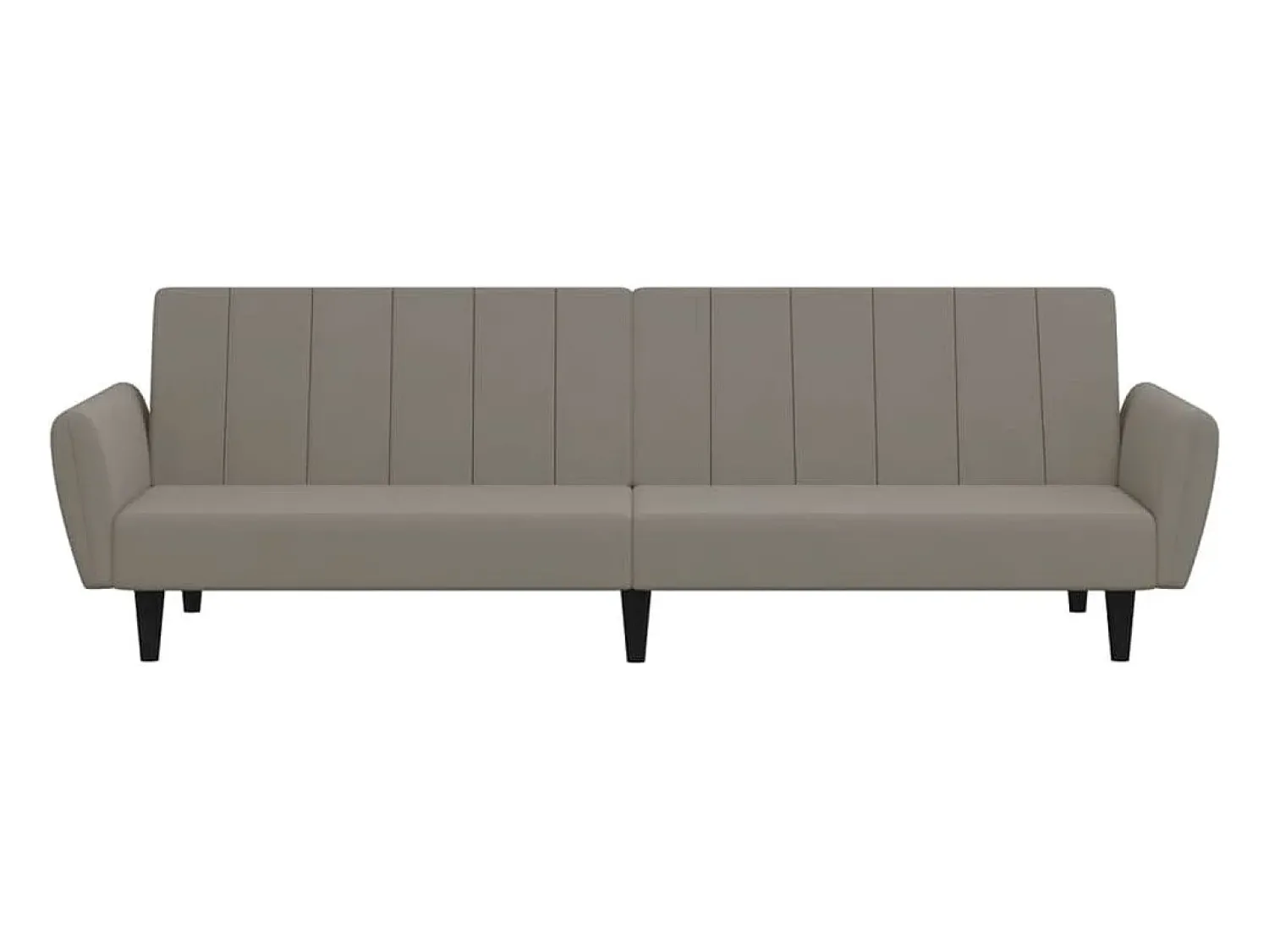 Sofá| Sofá-cama de 2 lugares veludo cinzento-claro PT226566 Cinzento claro