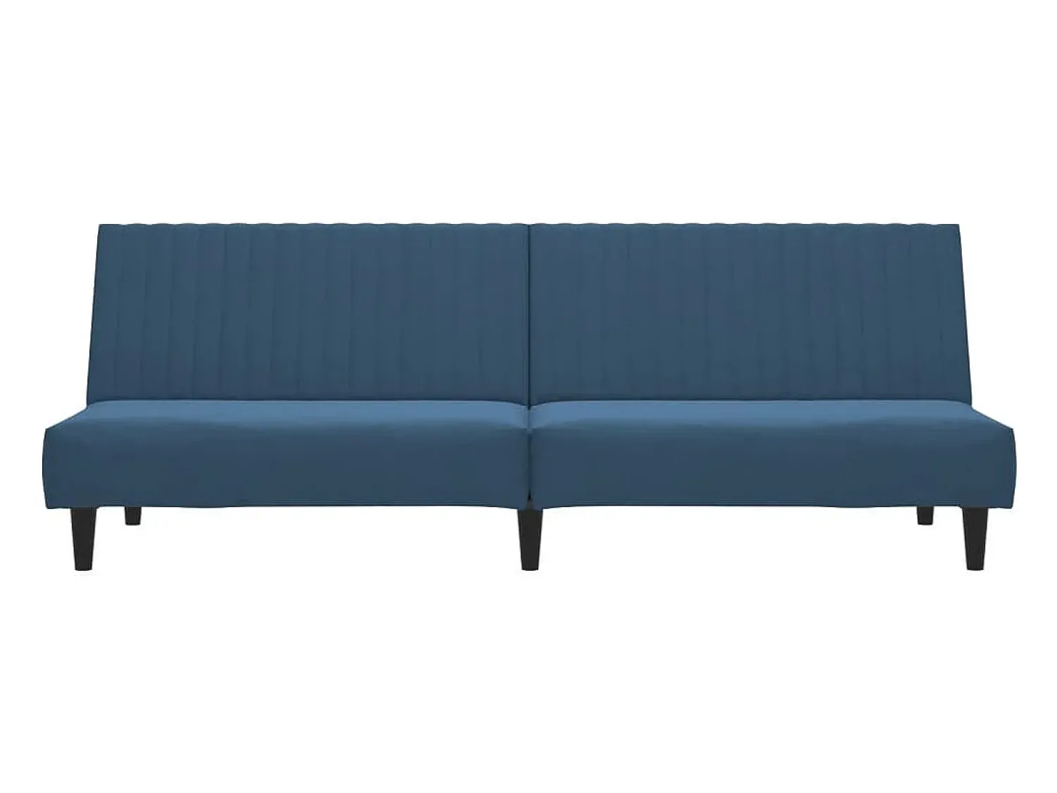 Sofá* Sofá-cama de 2 lugares veludo PT855479 Azul