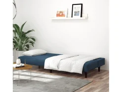 Sofá* Sofá-cama de 2 lugares veludo PT855479 Azul