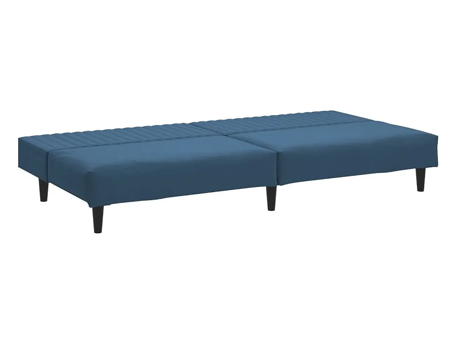 Sofá* Sofá-cama de 2 lugares veludo PT855479 Azul
