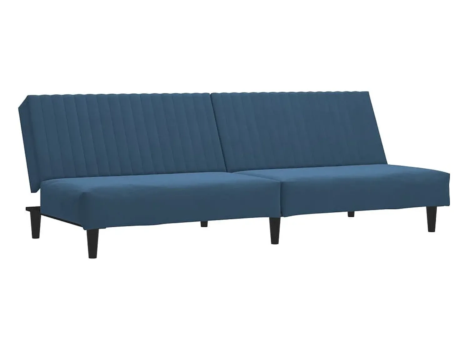Sofá* Sofá-cama de 2 lugares veludo PT855479 Azul