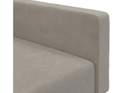vidaxl Sofá-cama de 2 lugares veludo -claro^ Sofá