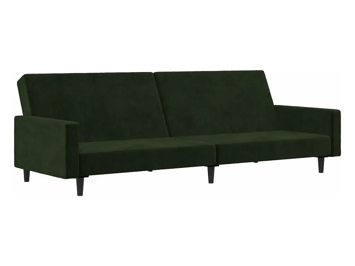 Sofá* Sofá-cama de 2 lugares veludo -escuro PT629484 Verde