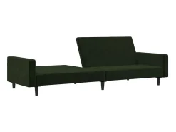 Sofá* Sofá-cama de 2 lugares veludo -escuro PT629484 Verde