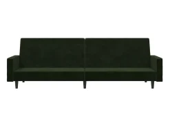 Sofá* Sofá-cama de 2 lugares veludo -escuro PT629484 Verde