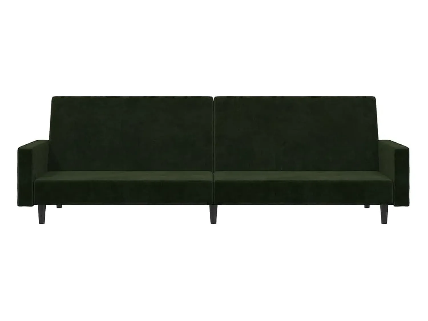 Sofá* Sofá-cama de 2 lugares veludo -escuro PT629484 Verde