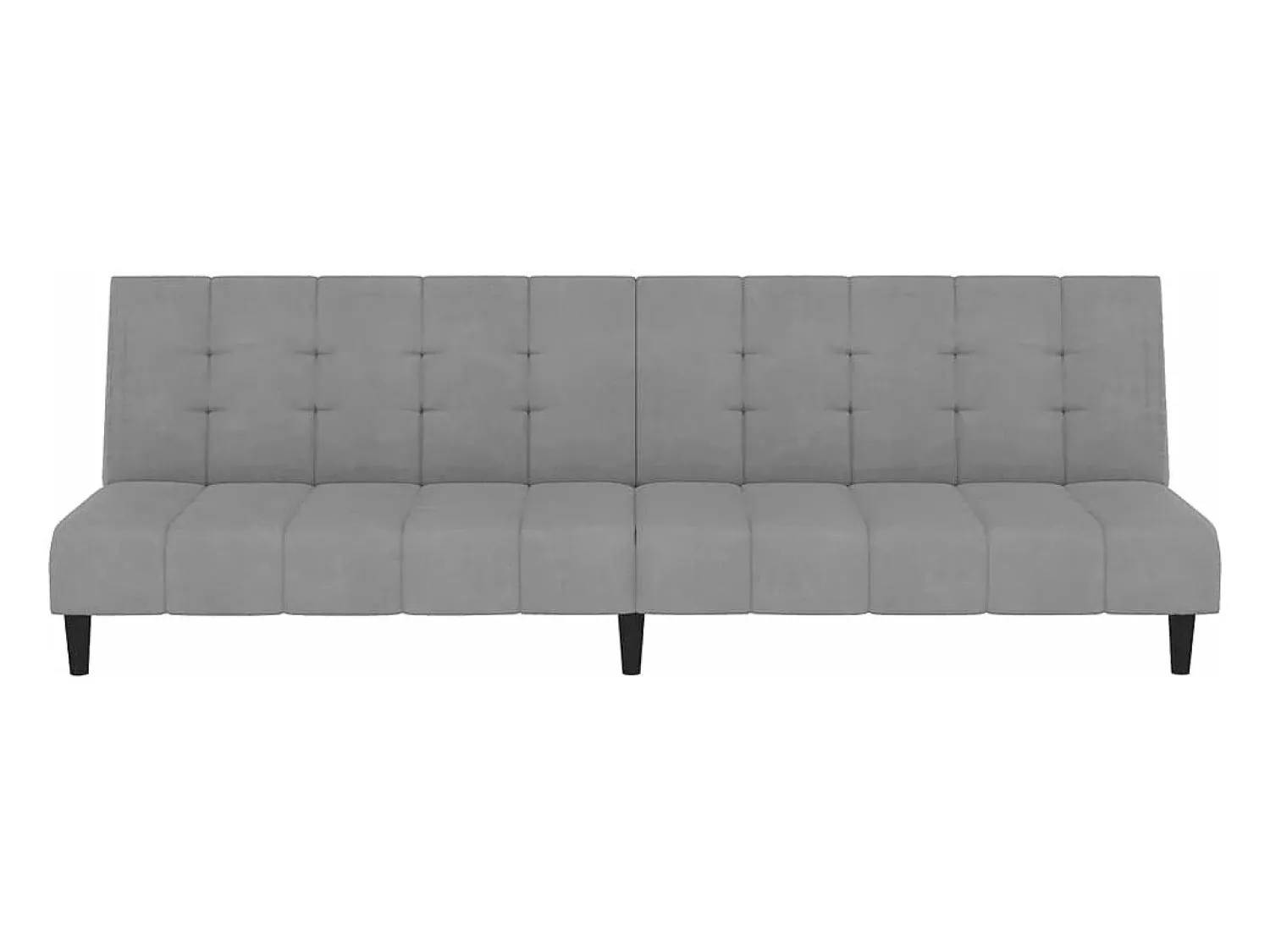 Online Sofá-cama de 2 lugares veludo cinzento-claro PT167947 Cinzento claro