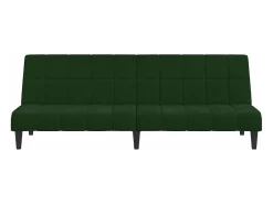 Sofá-cama de 2 lugares veludo -escuro PT169287 Verde