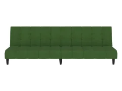 Sofá-cama de 2 lugares veludo -escuro PT975031^ Sofá