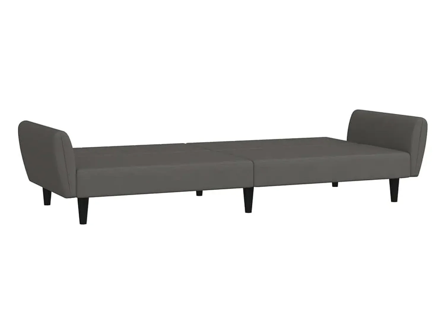 Hot vidaxl Sofá-cama de 2 lugares veludo -escuro Cinzento