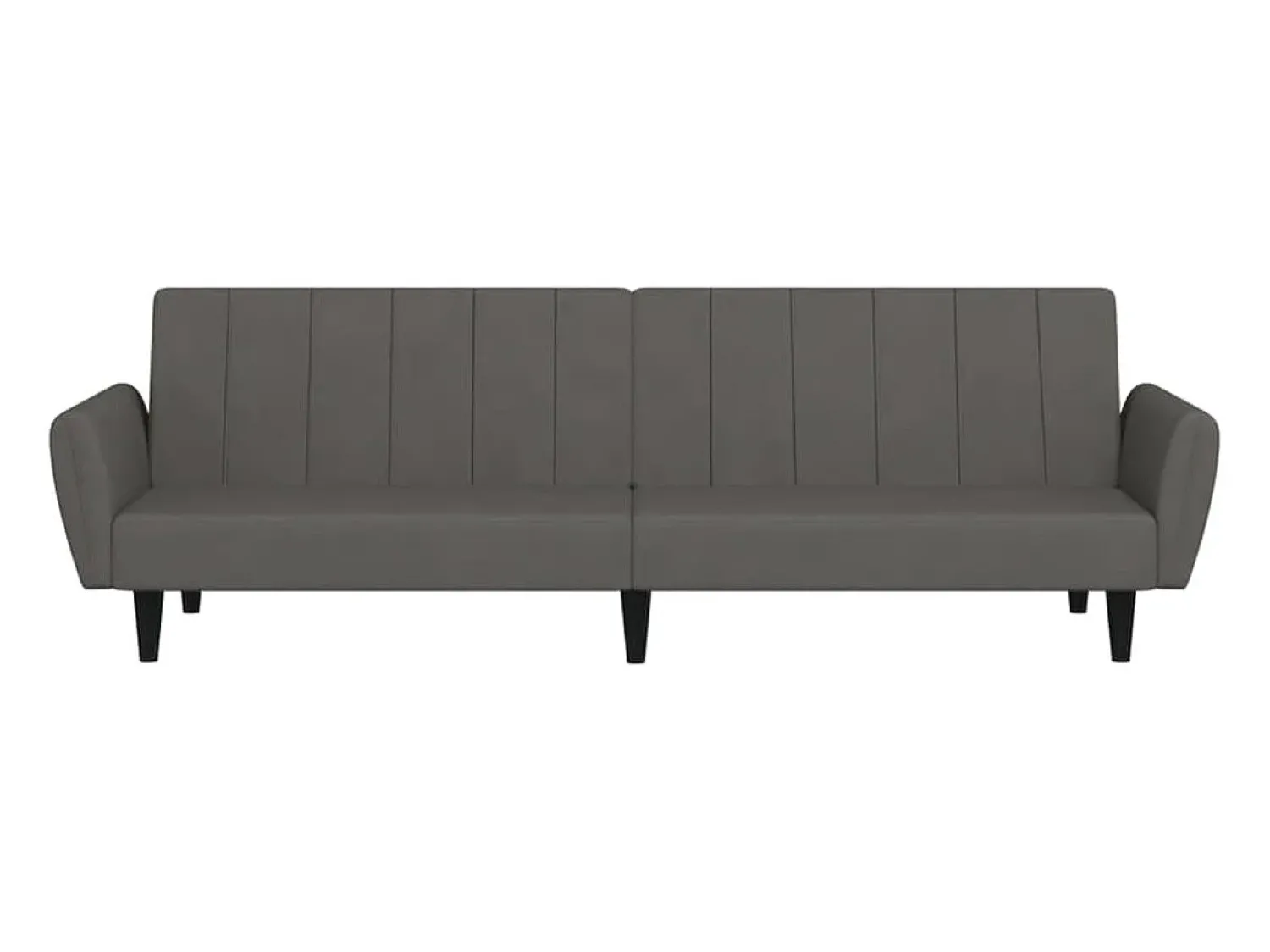 Hot vidaxl Sofá-cama de 2 lugares veludo -escuro Cinzento