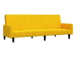 Sofá| Sofá-cama de 2 lugares veludo PT581153 Amarelo