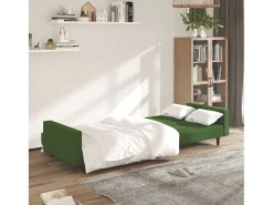 Online Sofá-cama de 2 lugares veludo -escuro PT641768 Verde