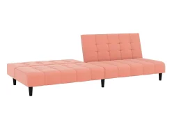 Sofá* Sofá-cama de 2 lugares veludo PT311737 Rosa