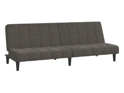 Sofá-cama de 2 lugares veludo -escuro PT175496^ Sofá