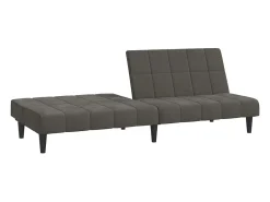 Sofá-cama de 2 lugares veludo -escuro PT175496^ Sofá