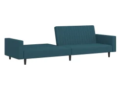 Sofá-cama de 2 lugares veludo PT869917^ Sofá