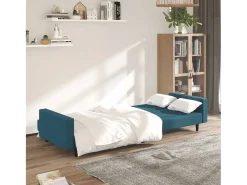 Sofá-cama de 2 lugares veludo PT869917^ Sofá