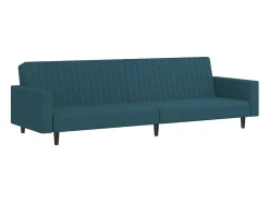 Sofá-cama de 2 lugares veludo PT869917^ Sofá