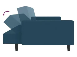 vidaxl Sofá-cama de 2 lugares veludo^ Sofá