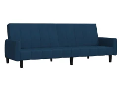 Clearance Sofá-cama de 2 lugares veludo PT607373 Azul