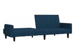 Clearance Sofá-cama de 2 lugares veludo PT607373 Azul